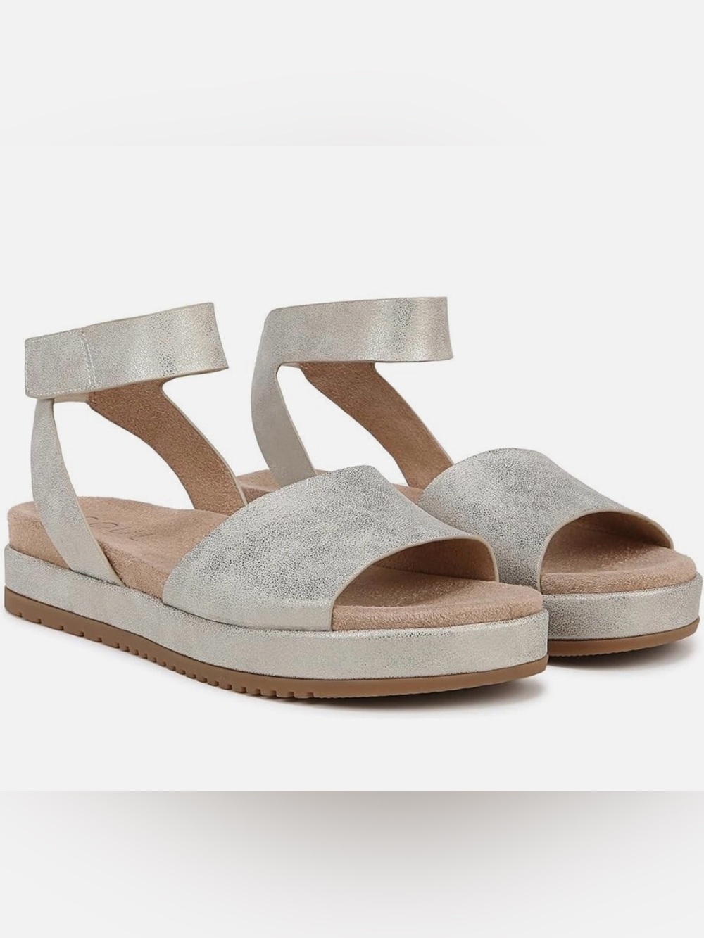 NWOB SOUL Naturalizer Deara Sandals Ankle Straps Light Gold - Womens 8.5